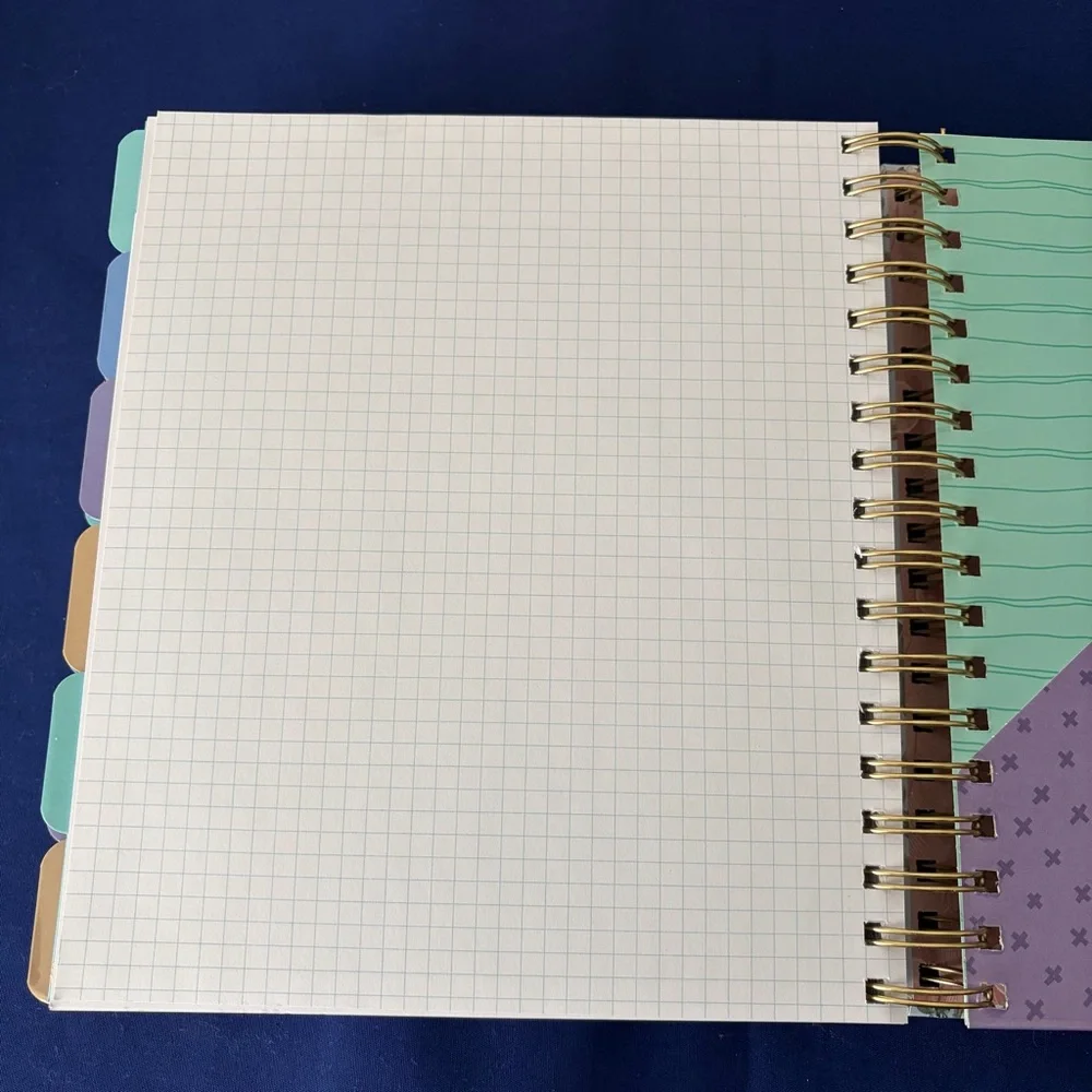 Spiral Bound Peacock Floral 17-Month Planner